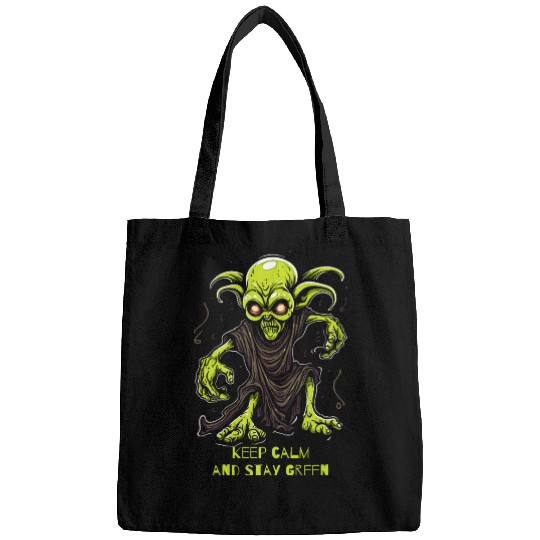 Keep Calm and Stay Green Goblin Bags
