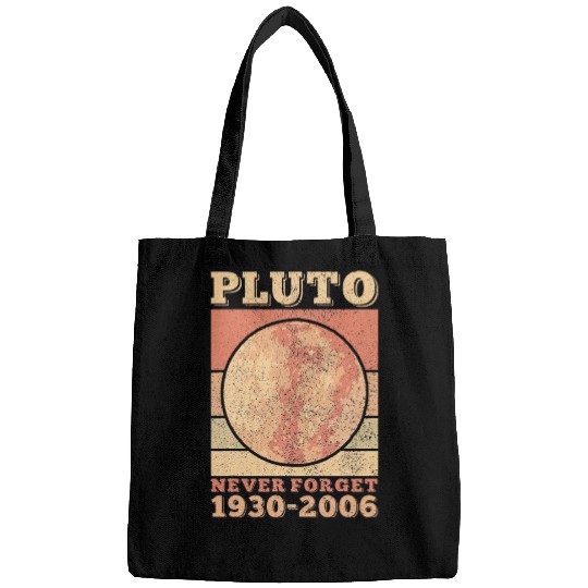 Pluto Never Forget Space Science Astronomy Bags