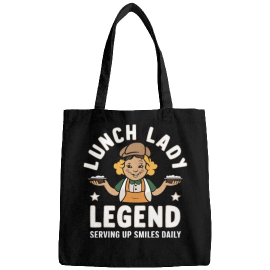 School Lunch Lady School Worker Cafeteria Lady Bags