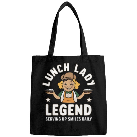School Lunch Lady School Worker Cafeteria Lady Bags