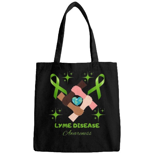 Lime Green Ribbon Lyme Disease Awareness Bags
