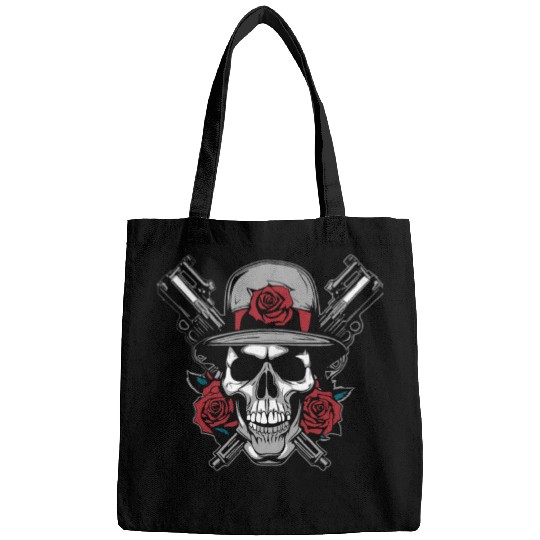 Skeleton Roses Guitar Skull Roses Guns Bags