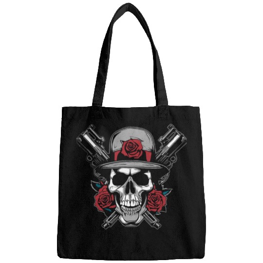 Skeleton Roses Guitar Skull Roses Guns Bags