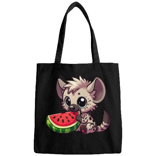 Hyena with Watermelon Summer Fruit Bags