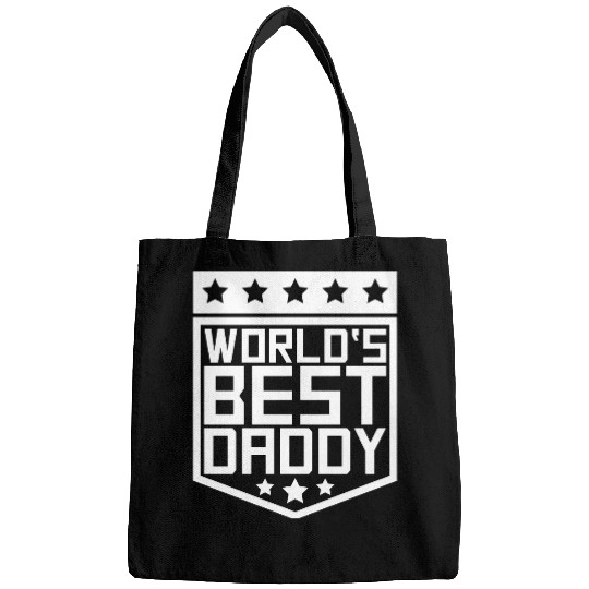 The Best Dad Ever Coolest Daddy in the World Love Bags