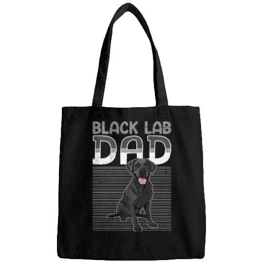 Black Labrador BLACK LAB DAD Labrador Owner Bags