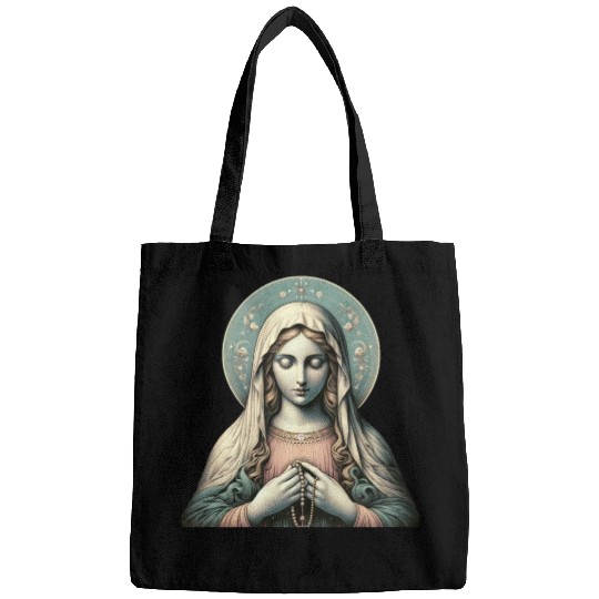 Serene Madonna ic Image Bags