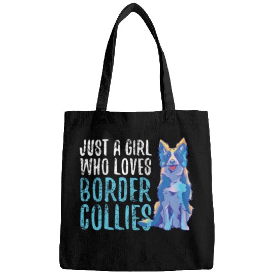 Unique Border Collie Love Art Expression Bags