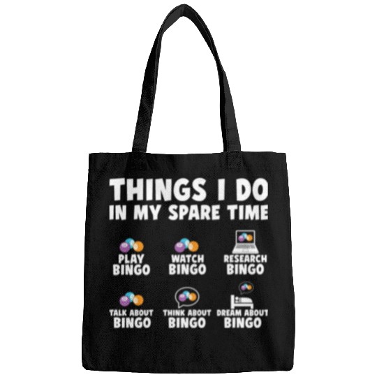 Funny Bingo Player Enthusiast Bags