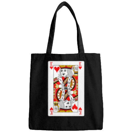 King of Hearts Playing Card Bags