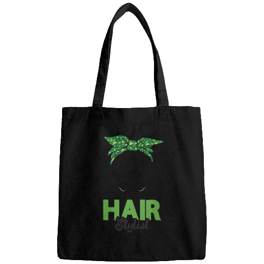 Hairstylist St Patrick's Day Shamrock Messy Bun Bags