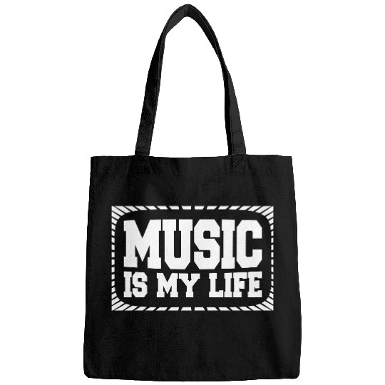 Music Is My Life Party Club Concert Sound Love Bags