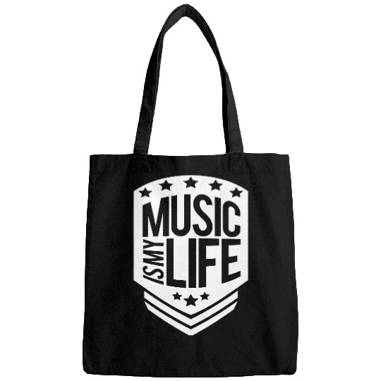 Music Is My Life Party Club Concert Sound Love Bags