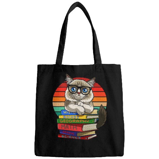 Ragdoll Cat Back To School Bookworm Bags
