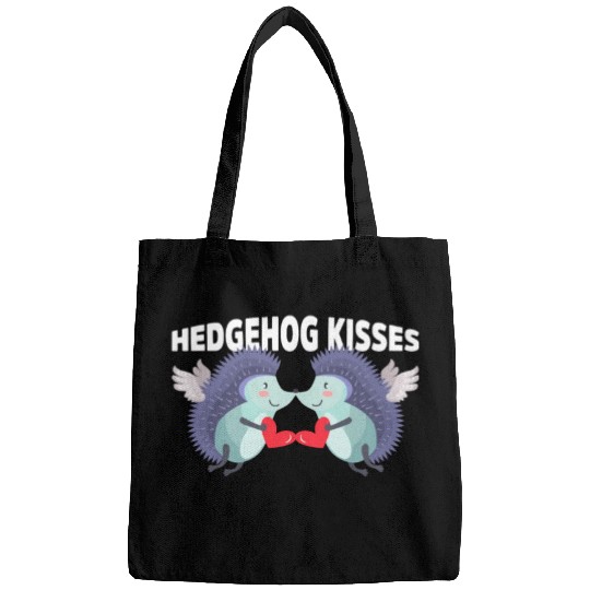 Hedgehog Kisses Funny Two Hedgehog Lover Partner Bags