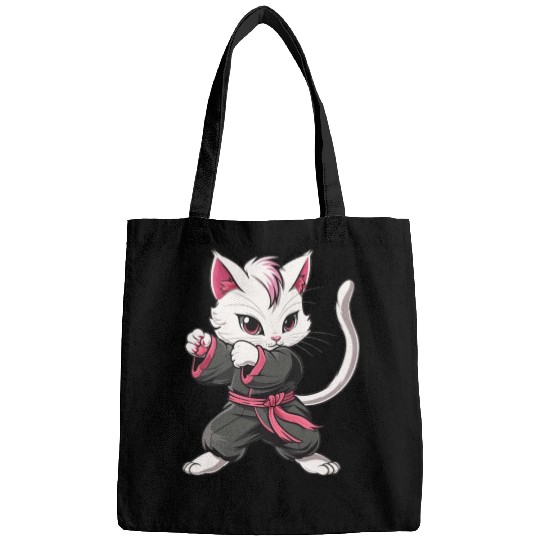Karate Taekwondo Funny Cat Jiu Jitsu Women Girls Bags
