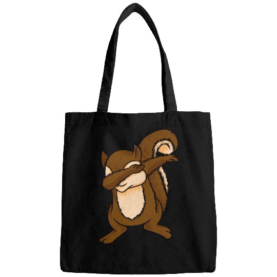Dabbing Squirrel Funny Chipmunks Dab Animal Lover Bags