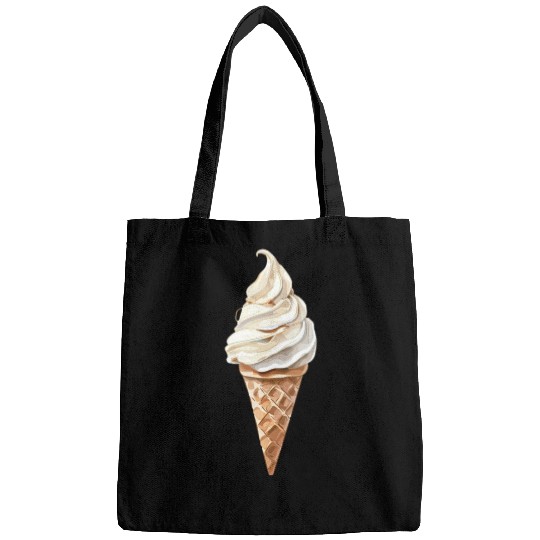 Swirled Vanilla Ice Cream Cone Delight Bags