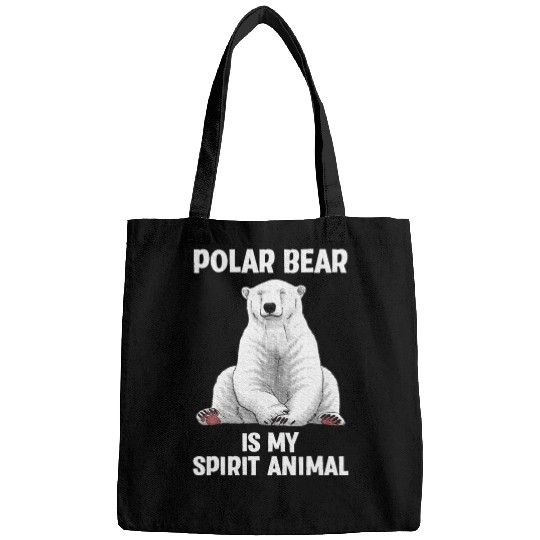 Cool Polar Bear Art For Wo Polar Bear Lover Bags