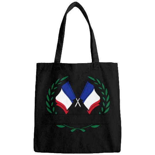 Flags France laurel wreath banner Bags