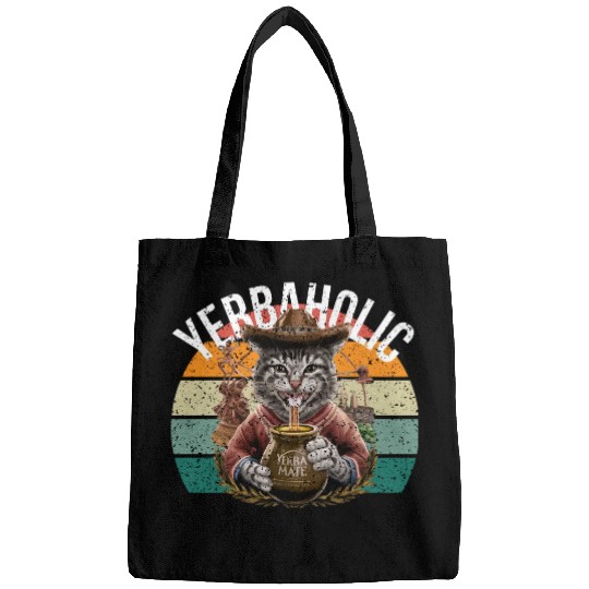 Yerba Mate Cat - Embrace the Yerbaholic Lifestyle! Bags
