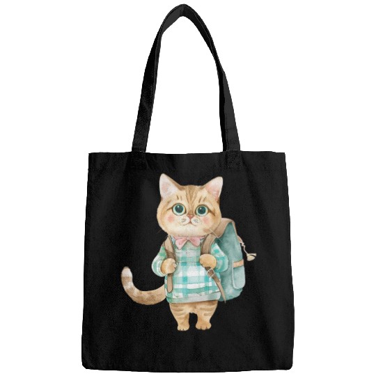 Watercolor Cute School Animals, Back to School Bags