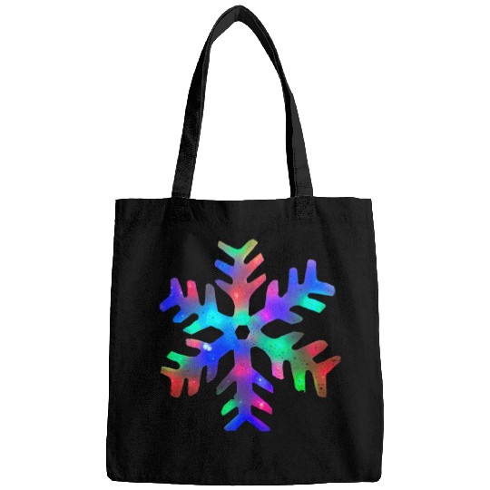 Colorful Rainbow Snowflake Bags