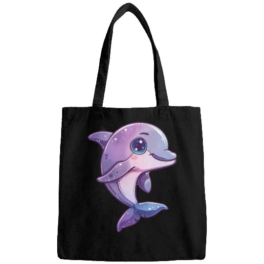 Adorable Purple Dolphin Fantasy Creation Bags