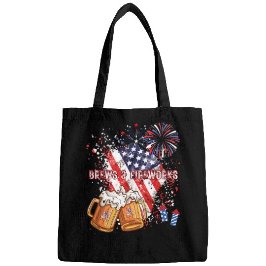 Brews & Fireworks 4th of July Independence Day Bags