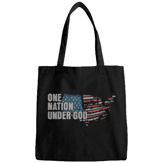 4th Of July One Nation Under God US Flag Faith Bags