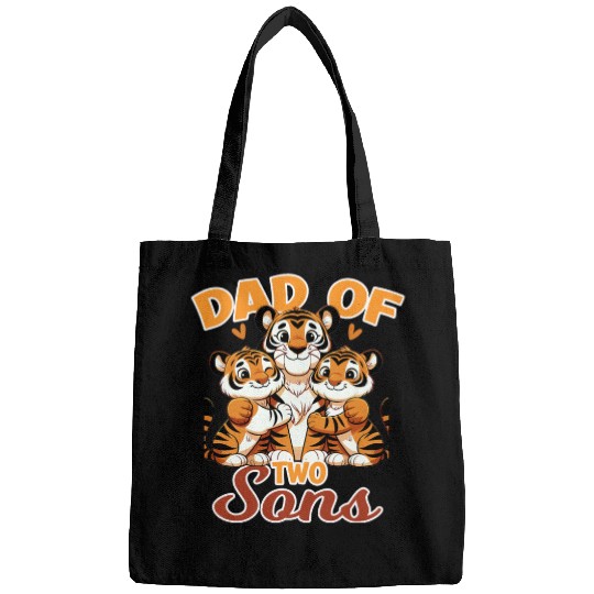 Strong Tiger with Tiger Kid for a Dad Bags
