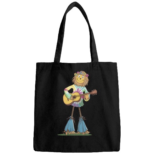 Hippie Scarecrow Playing Guitar Bags