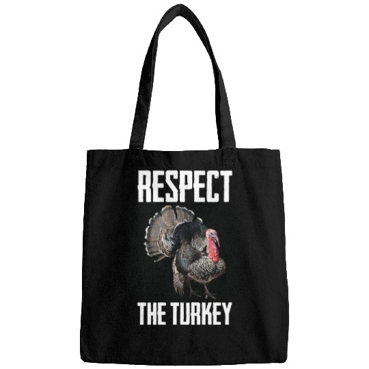 Respect The Turkey Bird Photo Funny Animal Lover Bags