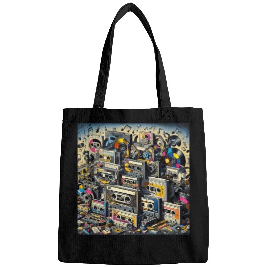 Vinyl and Cassette: A Musical Vortex Bags