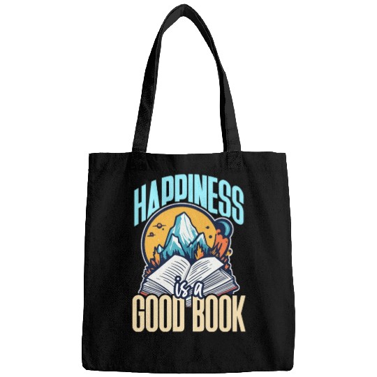 Literature Teacher Happiness Is A Good Book Reader Bags