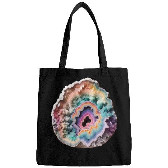 Fantasy Pastel Rainbow Geo Stone Crystal Bags