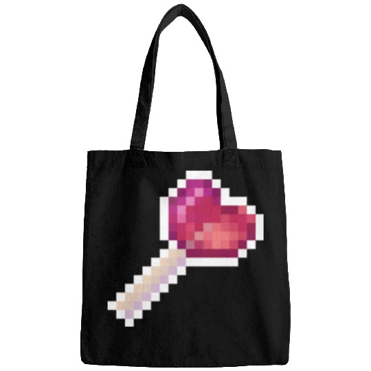 Pixel Art Sprite Cute Heart Lollipop Bags