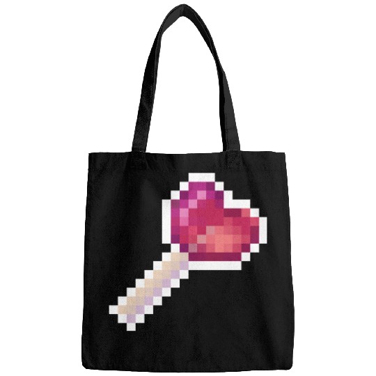 Pixel Art Sprite Cute Heart Lollipop Bags