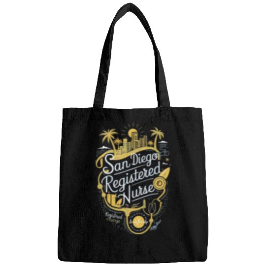San Diego Registered Nurse Graphic Art Bags
