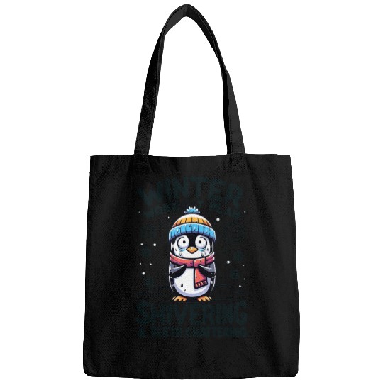 Winter Workout Plan Cute Penguin Bags