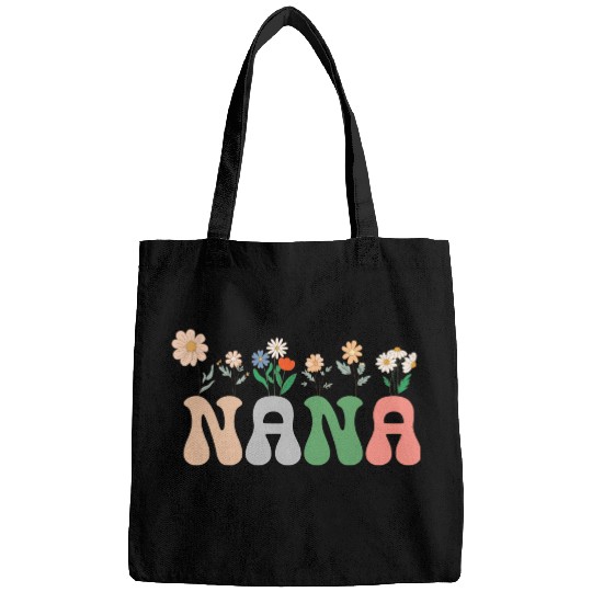 Nana Wildflower Floral Design Cherry Blossom Nana Bags