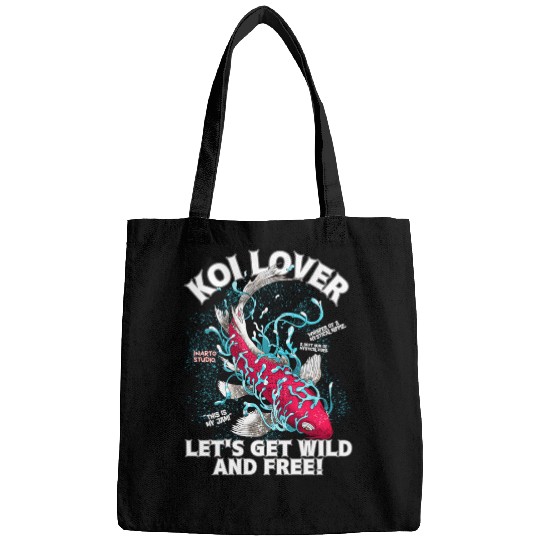Red Koi elegant animal Bags