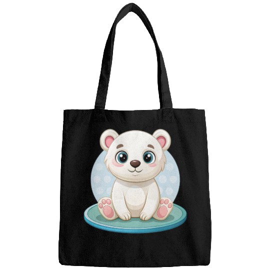 polar bear cub Bags
