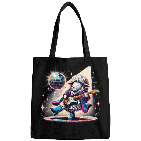 Disco Ball Guitar Sheep Bags