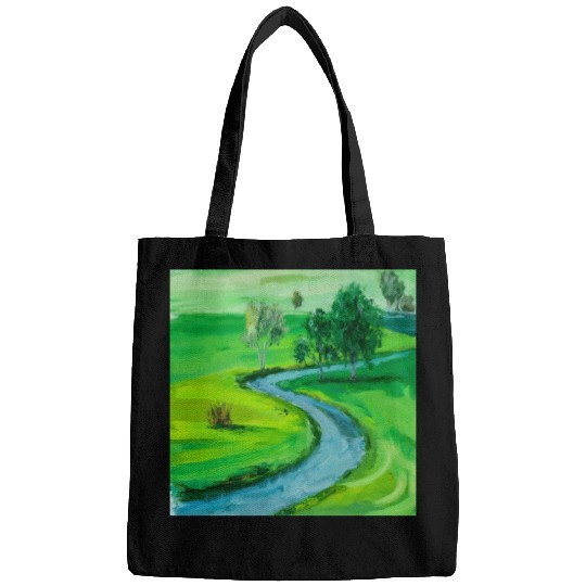Serene River Path Bags
