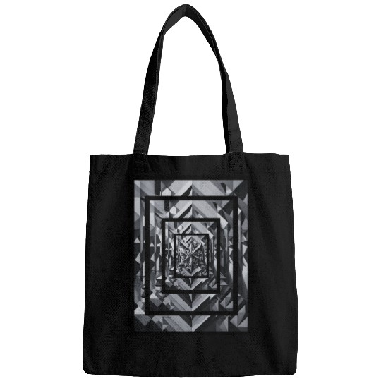 Black and gray rectangle with deep effect. Bags