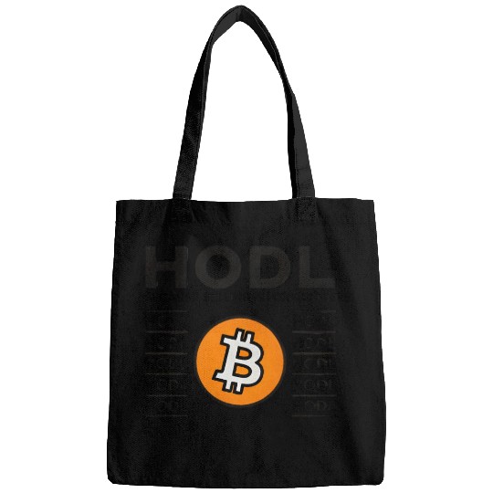 HODL Bitcoin Crypto Design Bags