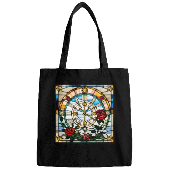 "Time" church window design Bags