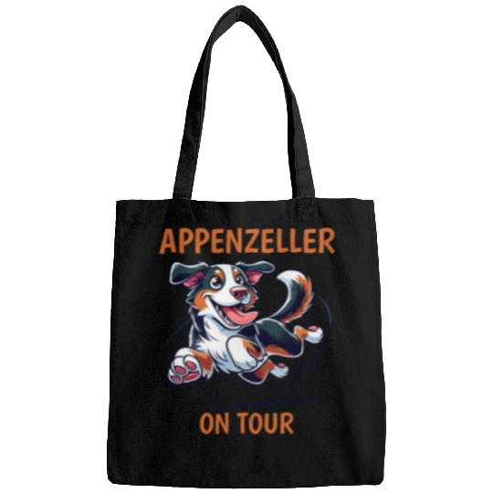 Appenzeller On Tour Funny Dog Lover Graphic Bags