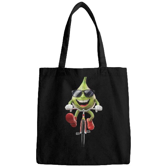Fig Cycling On Bike Realistic Bags